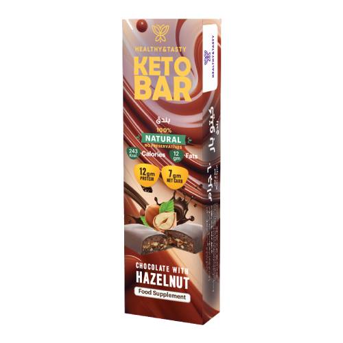 KETO BAR CHOCOLATE WITH hazelnut 60 g