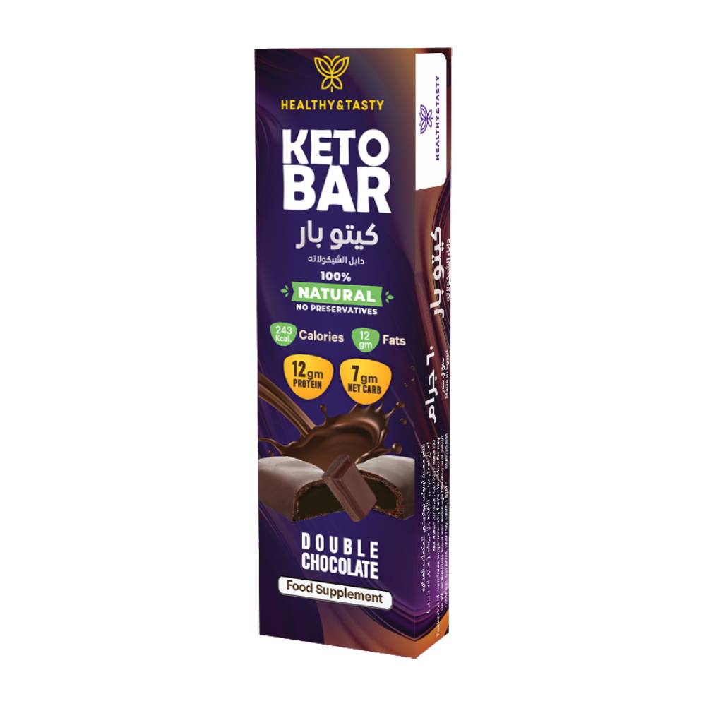 KETO BAR DOUBLE CHOCOLATE 60 g